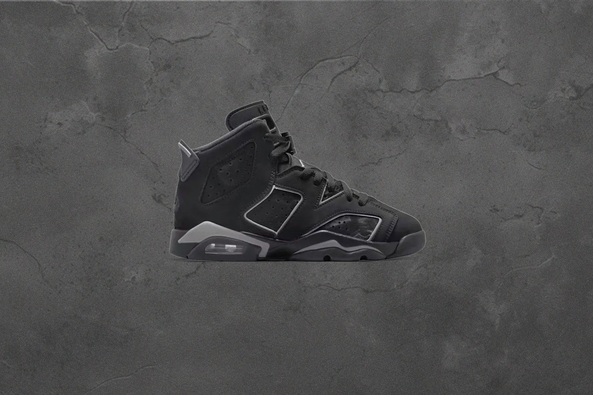 Air Jordan 6 Retro 'Cap and Gown' (GS) - Black/Reflect Silver/Black