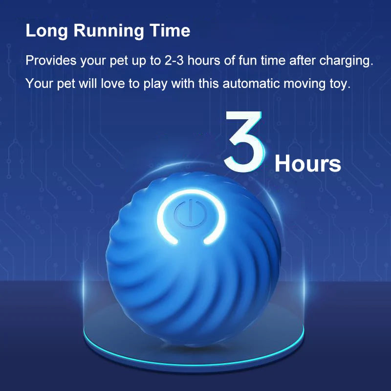 USB Rechargeable Interactive Plastic Dog Toys Electronic Irregular Motion Vibration Ball Fashionable Pet Movement Cat Toys