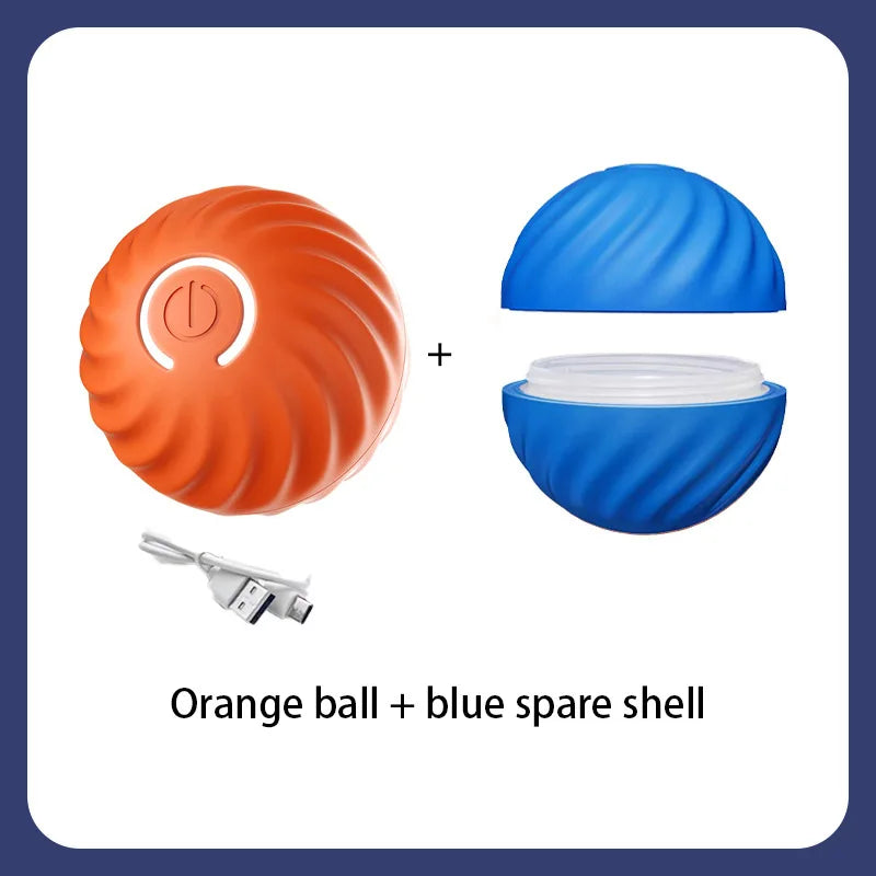 USB Rechargeable Interactive Plastic Dog Toys Electronic Irregular Motion Vibration Ball Fashionable Pet Movement Cat Toys