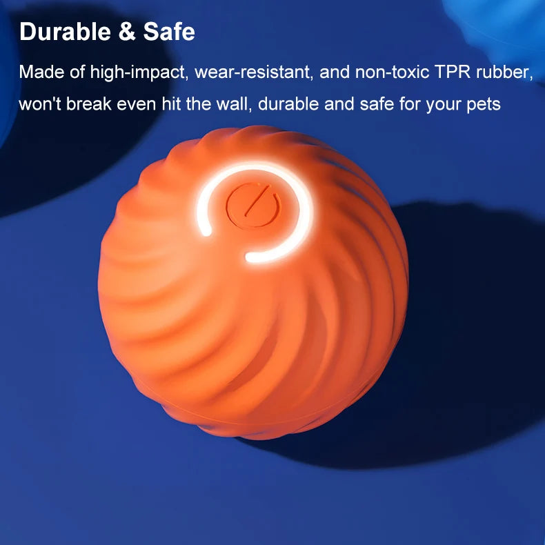 USB Rechargeable Interactive Plastic Dog Toys Electronic Irregular Motion Vibration Ball Fashionable Pet Movement Cat Toys