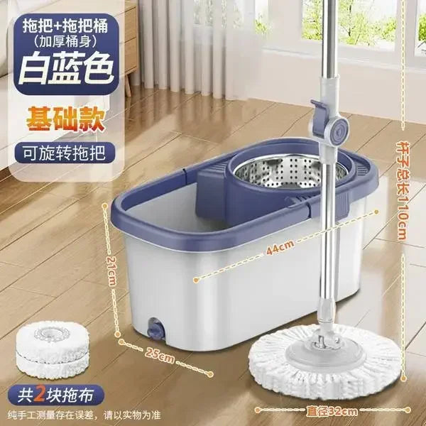Hot Selling Mop Bucket Set Lazy Mop Twist Bucket Household Cleaning 360 Rotating Mop and Bucket