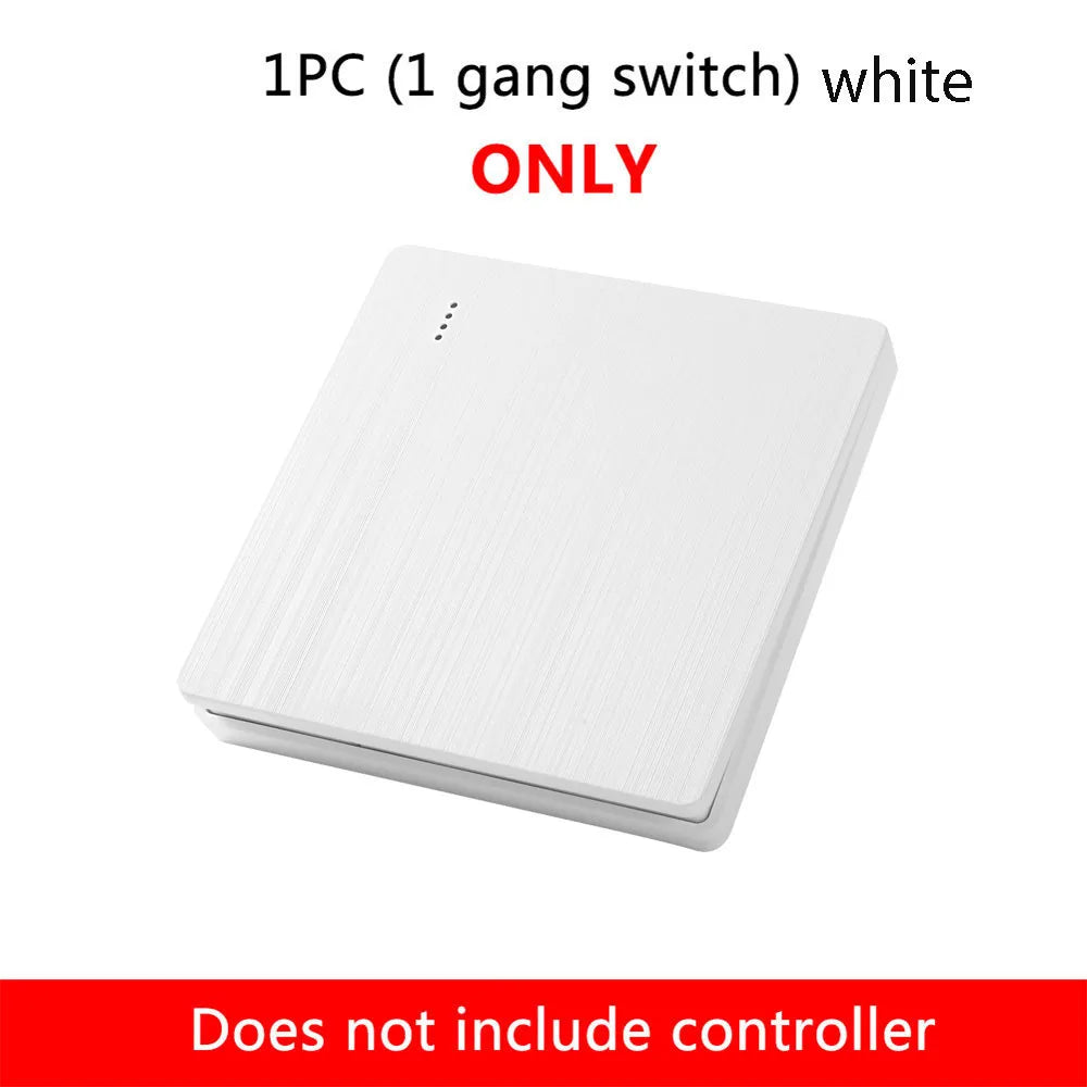 86 Wireless Smart RF 433Mhz 100-220V Wall Panel with Remote Control Mini Relay Receiver Home Led Light Lamp Switch