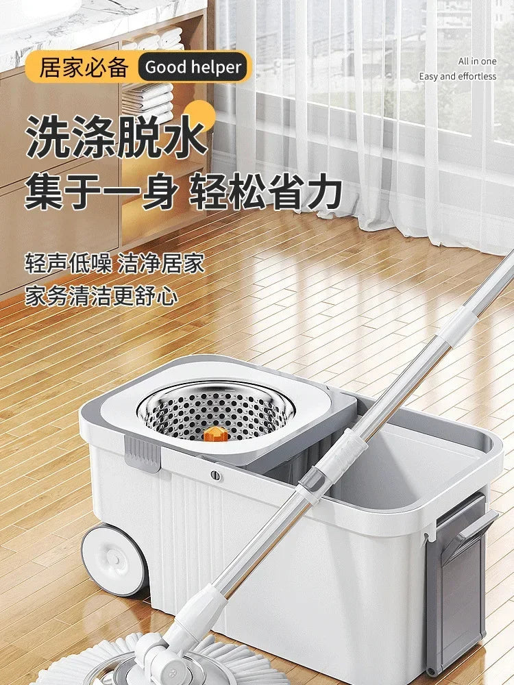 Hot Selling Mop Bucket Set Lazy Mop Twist Bucket Household Cleaning 360 Rotating Mop and Bucket