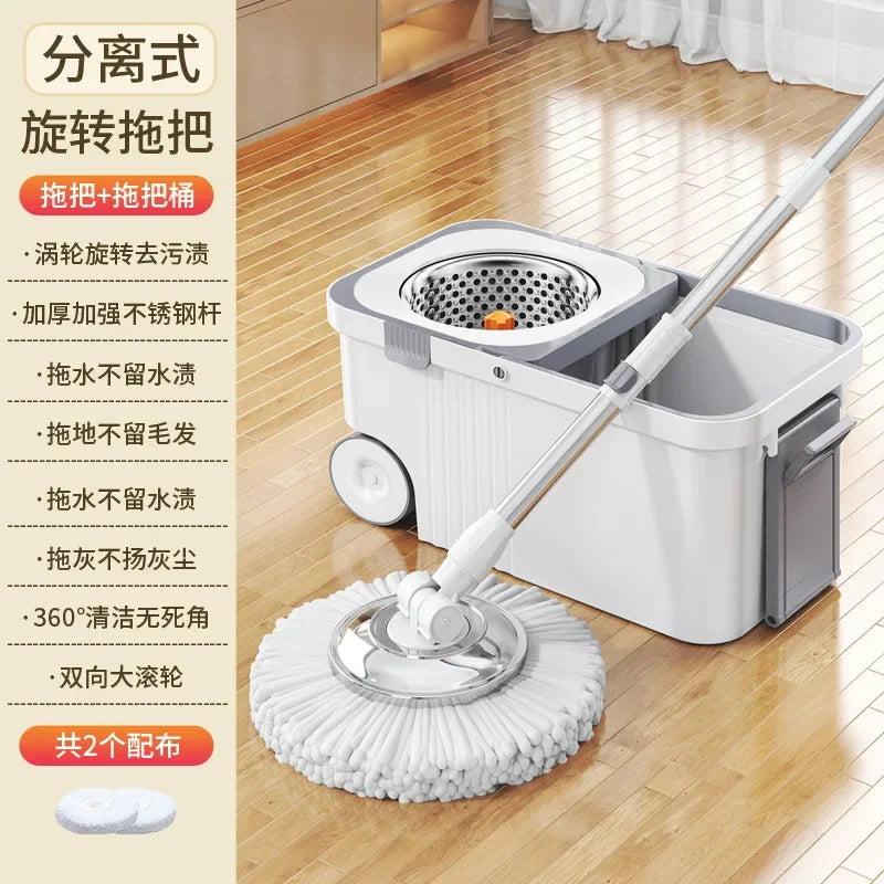 Hot Selling Mop Bucket Set Lazy Mop Twist Bucket Household Cleaning 360 Rotating Mop and Bucket